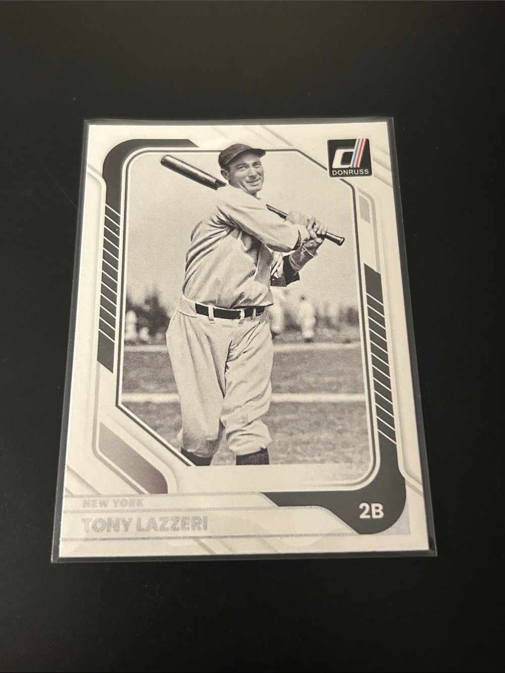 Donruss Tony Lazzeri Black & White Baseball Trading Card